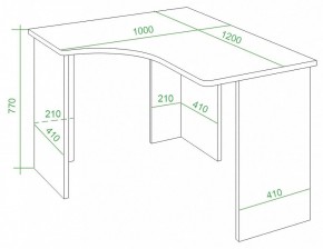 Стол письменный Домино Lite СКЛ-Угл120 в Верхней Пышме - verhnyaya-pyshma.mebel24.online | фото 4