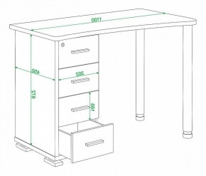 Стол письменный Домино нельсон СКМ-50 в Верхней Пышме - verhnyaya-pyshma.mebel24.online | фото 5