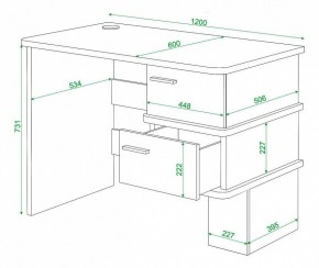 Стол письменный Домино СД-15С в Верхней Пышме - verhnyaya-pyshma.mebel24.online | фото 4