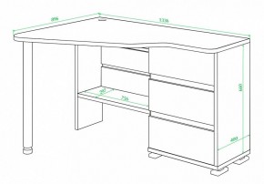 Стол письменный Домино СР-322С в Верхней Пышме - verhnyaya-pyshma.mebel24.online | фото 2