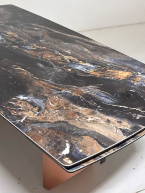 Стол ПУАНТО 200 TITANIUM LAWA NERO, керамика / МЕДЬ каркас М-City в Верхней Пышме - verhnyaya-pyshma.mebel24.online | фото 6