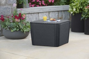 Стол-сундук Лузон Плюс (Luzon Plus Flat Wicker), графит в Верхней Пышме - verhnyaya-pyshma.mebel24.online | фото 1