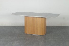 Стол TAMPA 180 цвет БЕЛЫЙ МРАМОР M326, керамика / Каркас OAK, ®DISAUR в Верхней Пышме - verhnyaya-pyshma.mebel24.online | фото 10