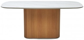 Стол TAMPA 180 цвет БЕЛЫЙ МРАМОР M326, керамика / Каркас OAK, ®DISAUR в Верхней Пышме - verhnyaya-pyshma.mebel24.online | фото 9