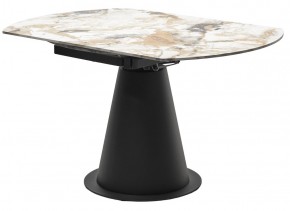 Стол TERAMO 135 GLOSS GRAND JADE SOLID CERAMIC, керамика, поворотн.механизм / Черный каркас, ®DISAUR в Верхней Пышме - verhnyaya-pyshma.mebel24.online | фото 10