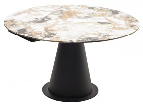 Стол TERAMO 135 GLOSS GRAND JADE SOLID CERAMIC, керамика, поворотн.механизм / Черный каркас, ®DISAUR в Верхней Пышме - verhnyaya-pyshma.mebel24.online | фото 15