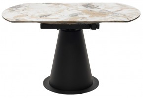 Стол TERAMO 135 GLOSS GRAND JADE SOLID CERAMIC, керамика, поворотн.механизм / Черный каркас, ®DISAUR в Верхней Пышме - verhnyaya-pyshma.mebel24.online | фото 16