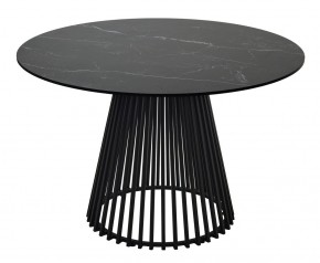 Стол TERNI 120 MATT BLACK MARBLE SOLID CERAMIC Черный мрамор матовый, керамика /Черн.каркас, ®DISAUR в Верхней Пышме - verhnyaya-pyshma.mebel24.online | фото 8