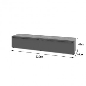 СТОУН С72 Тумба ТВ (золотой дуб/графит) в Верхней Пышме - verhnyaya-pyshma.mebel24.online | фото 2