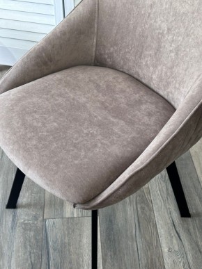 Стул CASA, 360 град. поворот. B5 Капучино, велюр / черный каркас,М-City в Верхней Пышме - verhnyaya-pyshma.mebel24.online | фото 3