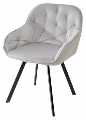 Стул GALE 360 град. поворот. BLUVEL-03 LIGHT GREY, велюр/ черный каркас, М-City в Верхней Пышме - verhnyaya-pyshma.mebel24.online | фото 1