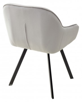 Стул GALE 360 град. поворот. BLUVEL-03 LIGHT GREY, велюр/ черный каркас, М-City в Верхней Пышме - verhnyaya-pyshma.mebel24.online | фото 4