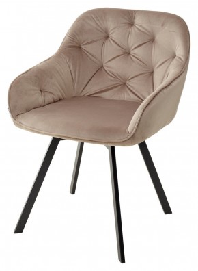 Стул GALE 360 град. поворот. BLUVEL-40 BEIGE, велюр/ черный каркас, М-City в Верхней Пышме - verhnyaya-pyshma.mebel24.online | фото 1