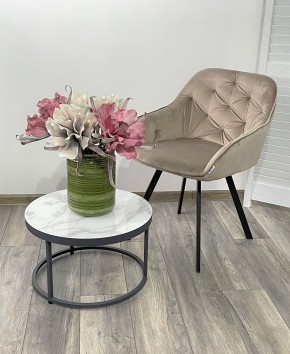 Стул GALE 360 град. поворот. BLUVEL-40 BEIGE, велюр/ черный каркас, М-City в Верхней Пышме - verhnyaya-pyshma.mebel24.online | фото 2
