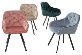 Стул GALE 360 град. поворот. BLUVEL-40 BEIGE, велюр/ черный каркас, М-City в Верхней Пышме - verhnyaya-pyshma.mebel24.online | фото 3