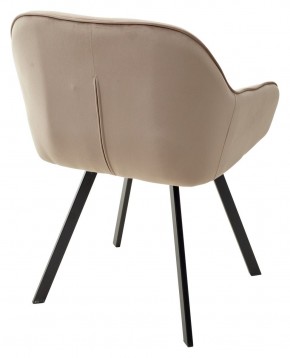 Стул GALE 360 град. поворот. BLUVEL-40 BEIGE, велюр/ черный каркас, М-City в Верхней Пышме - verhnyaya-pyshma.mebel24.online | фото 4