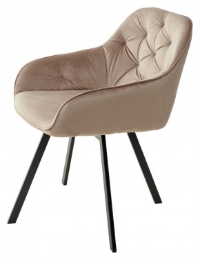 Стул GALE 360 град. поворот. BLUVEL-40 BEIGE, велюр/ черный каркас, М-City в Верхней Пышме - verhnyaya-pyshma.mebel24.online | фото 5