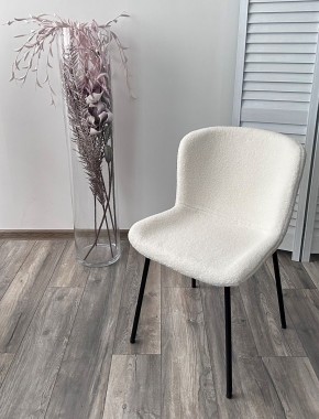 Стул RIYA UF992-01 Белый, teddy / черный каркас М-City в Верхней Пышме - verhnyaya-pyshma.mebel24.online | фото 5