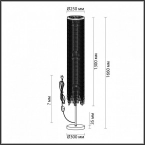 Торшер Odeon Light Chokka 5028/3F в Верхней Пышме - verhnyaya-pyshma.mebel24.online | фото 4