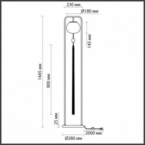 Торшер Odeon Light Fiolent 5432/1F в Верхней Пышме - verhnyaya-pyshma.mebel24.online | фото 5