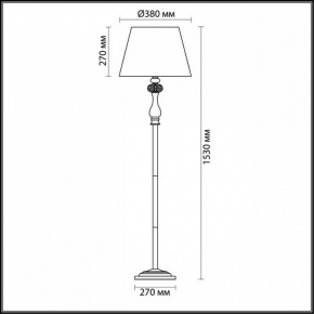 Торшер Odeon Light Gaellori 3393/1F в Верхней Пышме - verhnyaya-pyshma.mebel24.online | фото 3