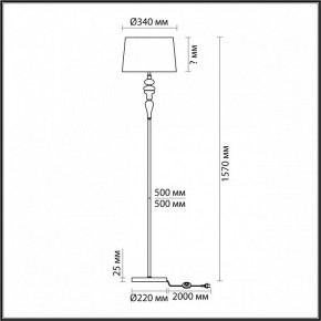 Торшер Odeon Light Homi 5040/1F в Верхней Пышме - verhnyaya-pyshma.mebel24.online | фото 4