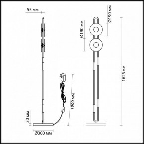 Торшер Odeon Light Magnet 5407/23FL в Верхней Пышме - verhnyaya-pyshma.mebel24.online | фото 4