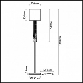 Торшер Odeon Light Nicole 4890/1F в Верхней Пышме - verhnyaya-pyshma.mebel24.online | фото 4