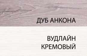 Тумба 1S, OLIVIA, цвет вудлайн крем/дуб анкона в Верхней Пышме - verhnyaya-pyshma.mebel24.online | фото 3