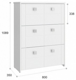 Тумба для обуви Изабель ИЗ-55К в Верхней Пышме - verhnyaya-pyshma.mebel24.online | фото 3