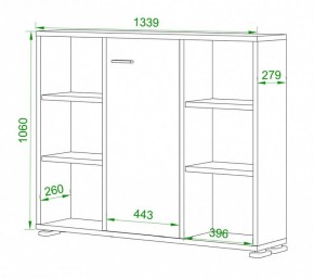 Тумба комбинированная Домино нельсон ПУ-60-2 в Верхней Пышме - verhnyaya-pyshma.mebel24.online | фото 2
