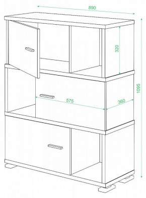 Тумба комбинированная СБ-30/3 в Верхней Пышме - verhnyaya-pyshma.mebel24.online | фото 2