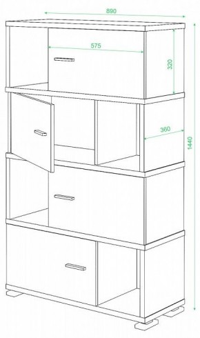Тумба комбинированная СБ-30/4 в Верхней Пышме - verhnyaya-pyshma.mebel24.online | фото 2