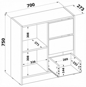 Тумба комбинированная Т-1 в Верхней Пышме - verhnyaya-pyshma.mebel24.online | фото 4