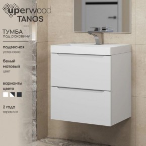 Тумба под раковину Uperwood Tanos 100 см, подвесная, белая матовая в Верхней Пышме - verhnyaya-pyshma.mebel24.online | фото 4