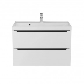 Тумба под раковину Uperwood Tanos 80 см, подвесная, белая/графит в Верхней Пышме - verhnyaya-pyshma.mebel24.online | фото 10