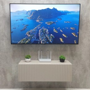 Тумба подвесная под ТВ LINES MTV3-MA 900 Бежевый (Леда-М 10.1.5) в Верхней Пышме - verhnyaya-pyshma.mebel24.online | фото 3