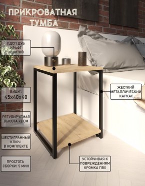 Тумба прикроватная "Лофт" (Лф.Т-2) в Верхней Пышме - verhnyaya-pyshma.mebel24.online | фото 4