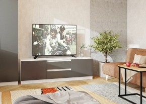Тумба ТВ большая Парус (Белый/Графит) в Верхней Пышме - verhnyaya-pyshma.mebel24.online | фото 2