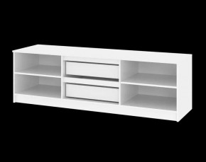 Тумба ТВ большая Парус (Белый/Графит) в Верхней Пышме - verhnyaya-pyshma.mebel24.online | фото 5