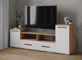 Тумба ТВ Парус-2 дуб крафт золотой/белый в Верхней Пышме - verhnyaya-pyshma.mebel24.online | фото