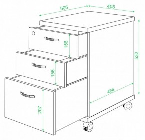 Тумбочка Домино ТС-2 в Верхней Пышме - verhnyaya-pyshma.mebel24.online | фото 2