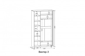ВИНТЕР 3 Шкаф 3-х створчатый в Верхней Пышме - verhnyaya-pyshma.mebel24.online | фото 2