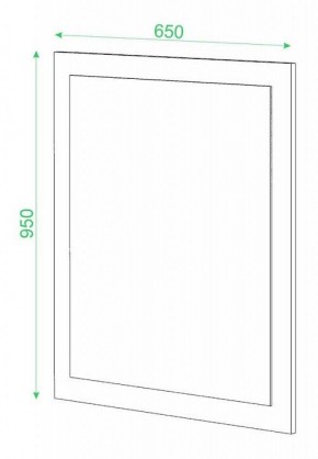 Зеркало настенное Домино в Верхней Пышме - verhnyaya-pyshma.mebel24.online | фото 2